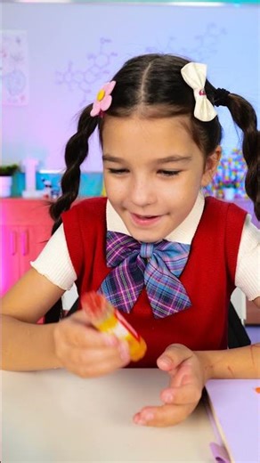 🎉 Sneaky Gummy Bear School Snack Trick! 🍬 #shorts #fun