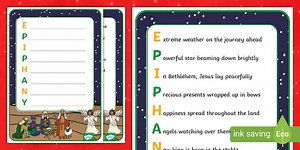 Epiphany Acrostic Poem Example