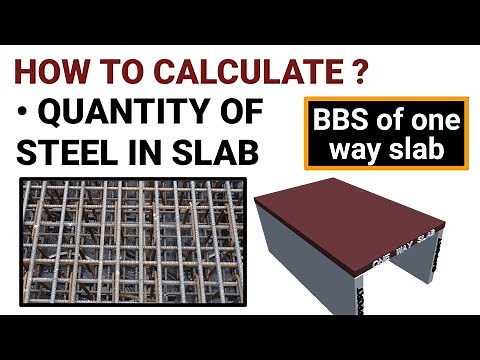 One way Slab reinforcement details | Steel quantity calculation | BBS of slab | civil tutor | #BBS