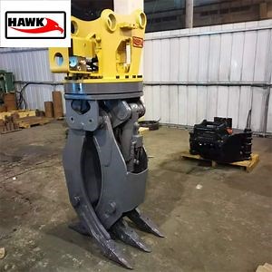 [Hot Item] Hydraulic Rotary Stone Grapple Wood Log Grapple