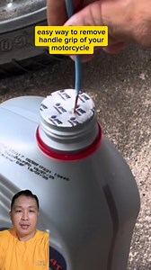 Easy way to remove motorcycle handle grip #fblifestyle #lifehacks #huangboucreations | Huang Bou Creations