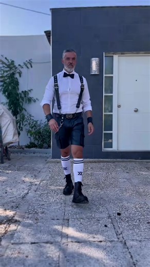 Mixing it ! Leather and smart and loving it