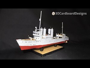 Building a Cardboard WWII Clemson Class Destroyer Model