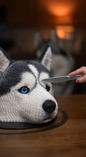 When the husky cake comes alive and the real one can’t handle it 🐶⚡ #Husky #FunnyDogs #DogReaction #ViralVideo #PetComedy #FunnyPets #DogLife #AnimalLovers | Baby Pets