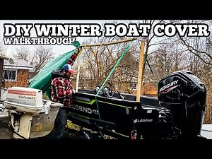 DIY WINTER BOAT COVER! Easy build