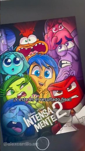 DIBUJANDO A LAS EMOCIONES DE INTENSAMENTE 2 | Alex Carrillo #shorts #Intensamente2 #InsideOut #Pixar