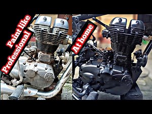 How to paint bike engine at home in the frame