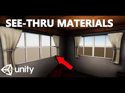 HOW TO MAKE TRANSLUCENT MATERIALS IN UNITY WITH C# TUTORIAL