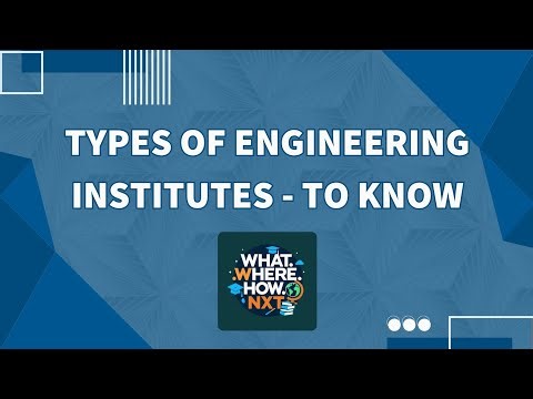 Types of Engineering Institutes in India - to know