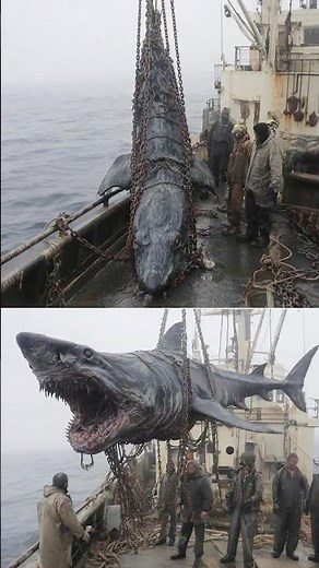 😱 20-Foot Megalodon Caught on Camera Attacking Fishermen!