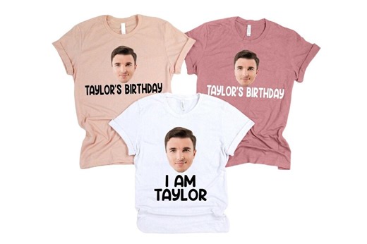 Custom Face Birthday Shirt, Matching Party Photo Tee - Etsy