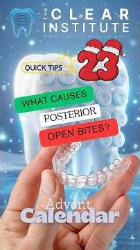 What are the real causes of posterior open bites with clear aligners?