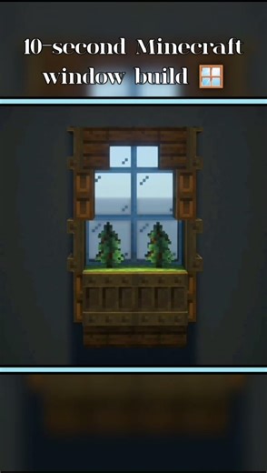Minecraft Tiny Window Build That Looks REAL 😱 #minecraft #shorts