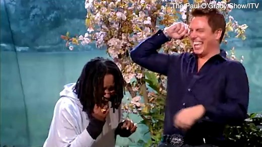 Dawn French recreates her famous Vicar of Dibley puddle plunge on ITV show