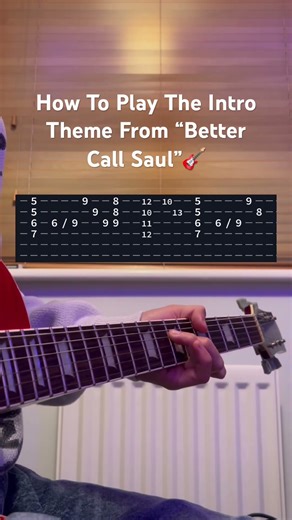 10/10 intro for a 10/10 series #bettercallsaul #riffology #fyp #guitar #tutorial #viral