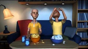 Caillou slaps Leo grounded