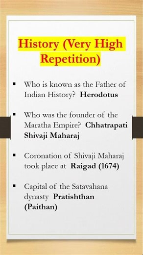 Very frequently asked in MPSC History questions. #generalknowledgefacts #dailygk #gkshorts