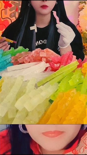 Colorful sweet Candy eating | 🍬 Satisfying condy Sounds PT61 #viralvideo #shortfeed