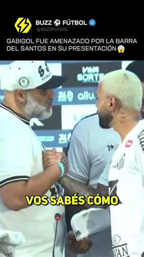 Gabigol fue amenazado por la barra del Santos en su presentación 🫣 #brasil #santos #gabigol #neyamr