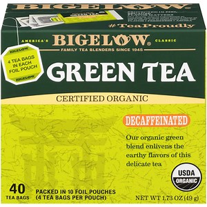 Organic Green Tea Decaf 40 Count