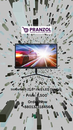 Experience the pinnacle of visual brilliance with the Innovtech 21.5" Inch LED Display. This cutting-edge monitor combines sleek design with state-of-the-art technology to bring you an immersive visual experience like never before. Whether you're working, gaming, or enjoying multimedia content, the Innovtech LED Display redefines clarity and precision for your digital world. Features: Vivid Full HD Resolution: Immerse yourself in crystal-clear visuals with the Innovtech 21.5" Inch LED Display's 