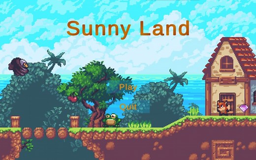 [Unity游戏开发]跟着麦扣老师学Unity-SunnyLand成果展示