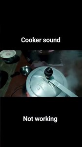 pressure cooker whistle sound not working properly