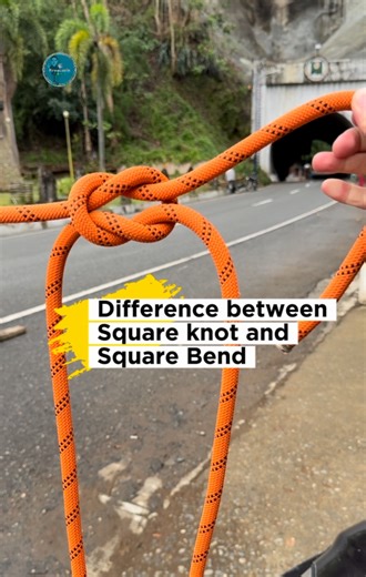 50K views · 789 reactions | Square Knot or Square Bend? They look alike, but here’s the trick: ➡️ Square Knot – one rope, binding and securing. ➡️ Square Bend – two ropes, joining together. Same motion, different purpose. Master both and you’ll never confuse them again! #roperescue #squareknot #knottying #ropeskills #firefighterskills #firefighter #firefightertraining #firenuzzle #ropetutorial #knottutorials | firenuzzle | Facebook