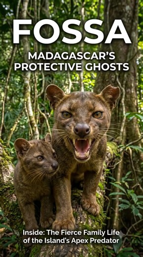 The Fossa: Madagascar’s Apex Phantommadagascar #wildlife #nature #apexpredator #animals