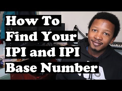 How To Find Your IPI and IPI Base Number