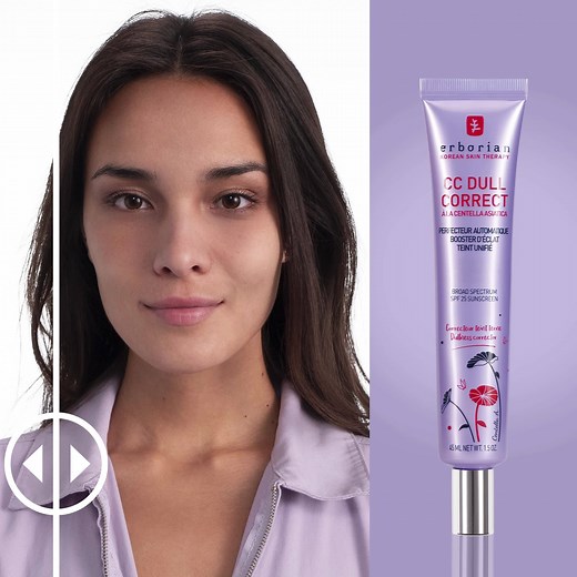 Teint terne ou fatigué ? Découvrez le soin illuminateur multiple CC Dull Correct by Erborian: il corrige la perte d'éclat, floute les imperfections et unifie le teint. Disponible chez SEPHORA. | SEPHORA