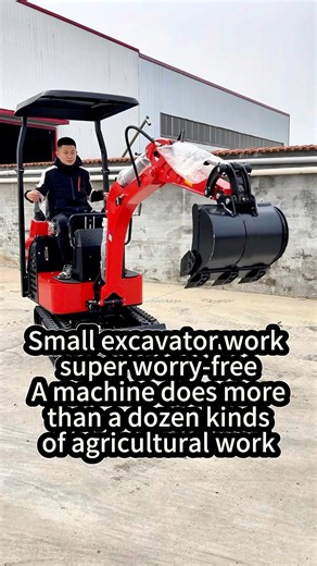Mini excavators can be upgraded to hydraulic pilot operation, making work more comfortable and less tiring. #digger #excavator | All Mini Excavators