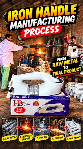 How Iron Handles Are Made 🏭🔥 | Complete Manufacturing Process