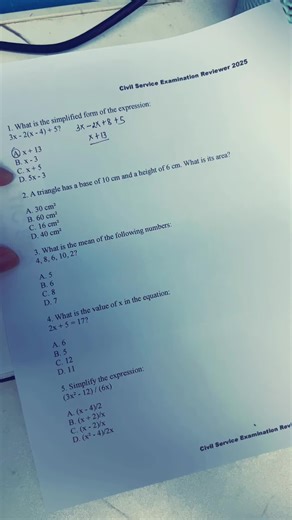 Mathematics Review #math #area #csc