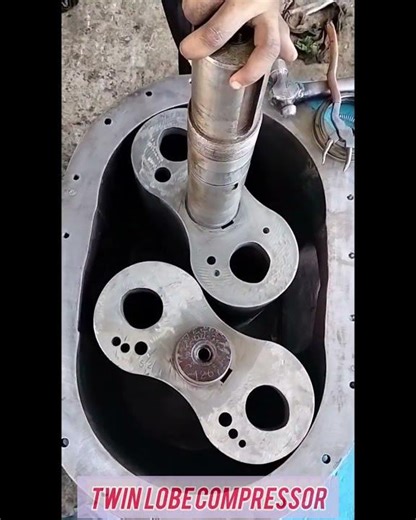 Twin Lobe Root Compressor Woking Animation !! Root Blower Compressor Kaise Kaam Karta Hai !! #shorts