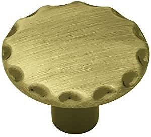 Brainerd P63300V-AB-C7 1-1/8 Scallop Edge Round Cabinet Hardware Knob