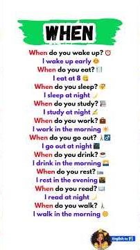 When Questions | English for Beginners ⏰