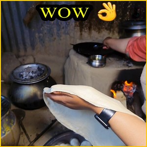Desi Chapati on Traditional Chulah | MuneerSpeaks #kashmir #history #traditional #architecturelovers #architecturephotography #culture #Culture #art #childhood #folk #roti #bread #food #day | Muneer Speaks