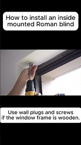 Quick & Easy Roman Shade Installation#DIY #HomeHacks #RomanShade