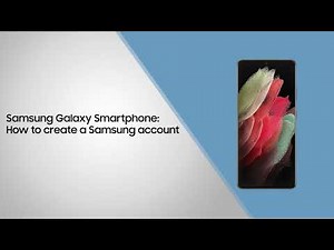 How to create a Samsung account