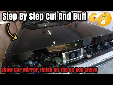 Cut And Buff A Car To Remove Orange Peel Runs Trash Scratches From A Black Paint Job RUPES BIGFOOT