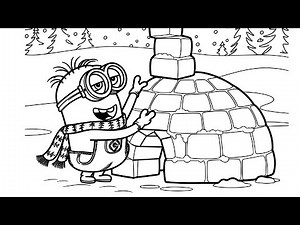 How to Coloring Minion Step by Step, Minion Drawing and Coloring Pages for Kids, Toddlers