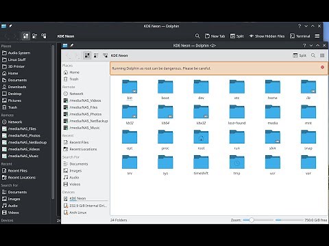 Open as Root in KDE Plasma's Dolphin File Manager on Linux