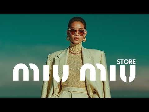 Fashion Lounge Music - Catwalk House Mix 2025 ~ Premium Cool Fashion Vibes - MIU MIU Store