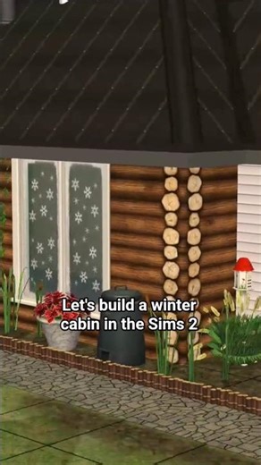 Sims 2 Nostalgic Cabin Build 🌲 #sims