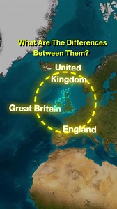 The difference between England, the United Kingdom,and the Great Britain? #geography #unitedstates #fact #map #knowledge #unitedkingdom #england #greatbritain | Geo Explanation 2.1