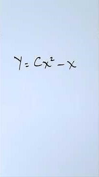 Differential Equation determined from a Solution