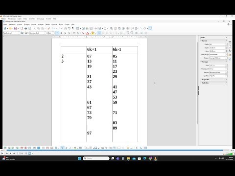 Alle Primzahlen bis 100, ausgehend von einem leeren Blatt