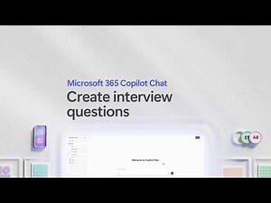 Create interview questions with Microsoft 365 Copilot app