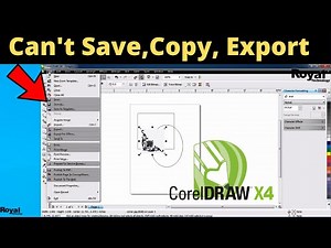 How To FIX Cant Save, Copy, Export In Corel Draw x3,x4,x5,x6,x7,x8 Problem 100% Solved